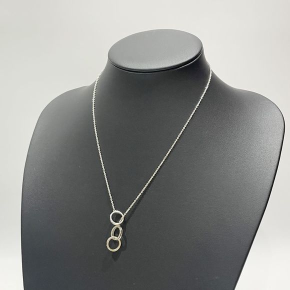 Tiffany 1837 Interlocking Ring Necklace Silver - Picture 13 of 13